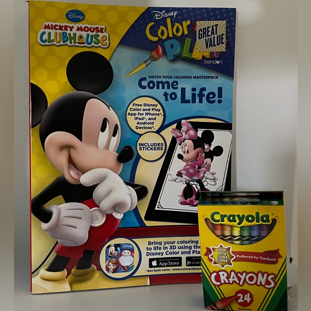 NEW- Coloring Book + 24 Crayolas Crayons - Picture 14 of 15